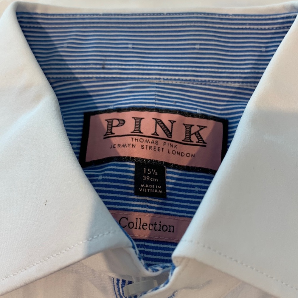 Thomas Pink Dress Shirt size 15.5